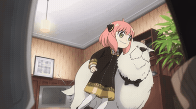 Girl In Black Gold Dress By White Dog GIF