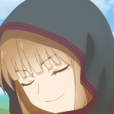 Girl In Black Hood Close Up GIF