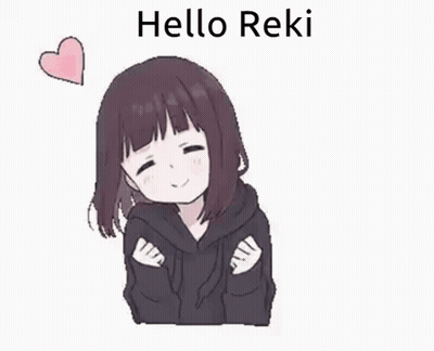 Girl In Black Hoodie Hugging Self With Pink Heart GIF