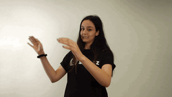 Girl In Black Sarcastic Clap GIF