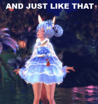 Girl In Blue Dress And Just Like That GIF