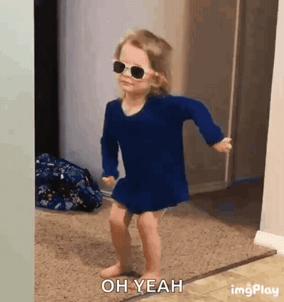 Girl In Blue Dress Dancing GIF