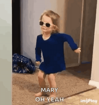 Girl In Blue Dress Dancing GIF