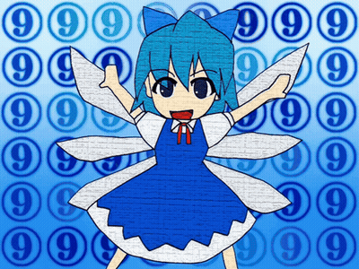 Girl In Blue Dress With Wings And 999 GIF