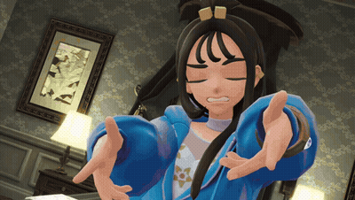 Girl In Blue Jacket Making A Face GIF