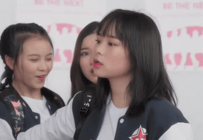 Girl In Blue Jacket With Star GIF