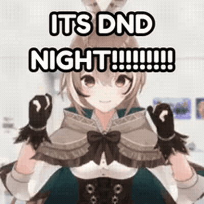 Girl In Cape At It's DND Night Sign GIF