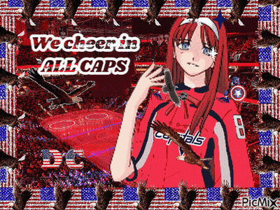 Girl In Capitals Jersey Surrounded By Eagles Saying We Cheer GIF