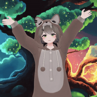 Girl In Cat Costume Arms Outstretched GIF