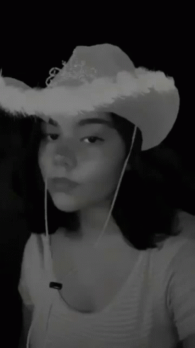 Girl In Cowboy Hat GIF