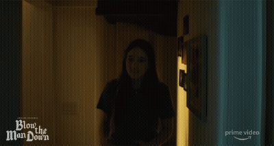 Girl In Dark Room Blow The Man Down GIF