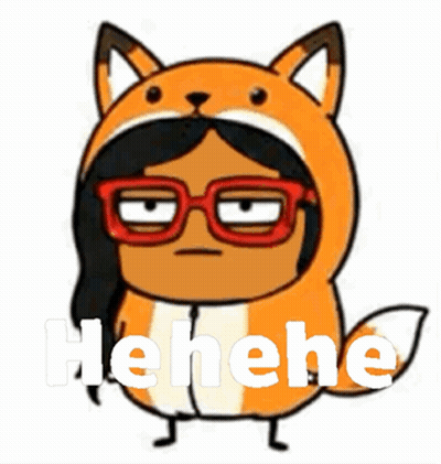 Girl In Fox Costume He He He GIF