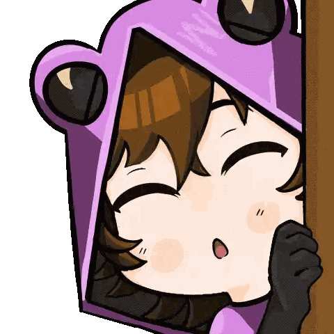 Girl In Frog Hood Sticker