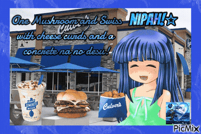 Girl In Front Of Culver's GIF