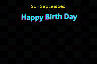 Girl In Green Dress Holding Balloon Says Happy Birthday GIF