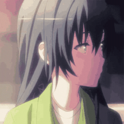 Girl In Green Jacket Close Up GIF
