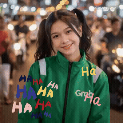 Girl In Green Jacket Saying Gropha GIF