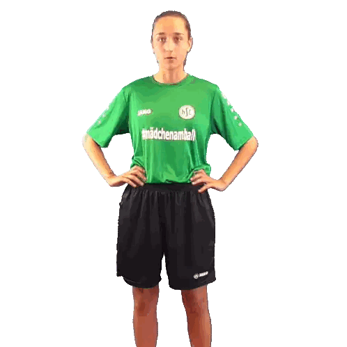 Girl In Green Jako Shirt Sticker