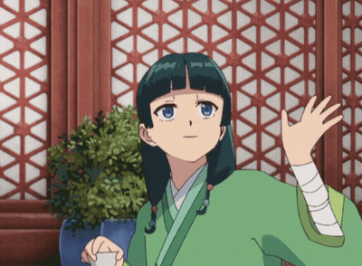 Girl In Green Kimono Holding White Cup GIF