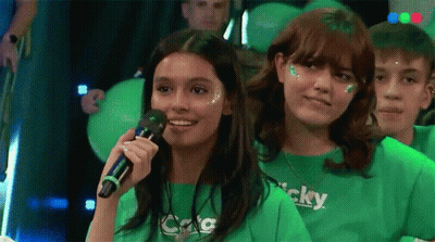 Girl In Green Shirt Saying Icky GIF