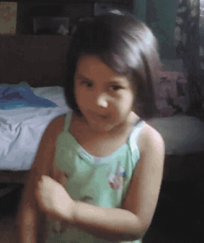 Girl In Green Tank Top GIF