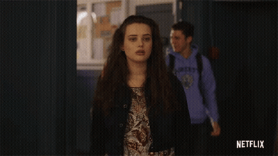 Girl In Hallway With Netflix GIF