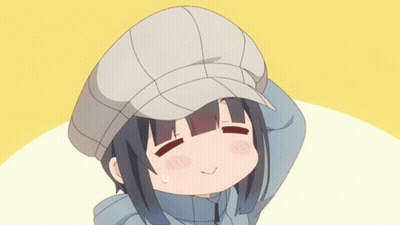 Girl In Hat And Blue Jacket GIF