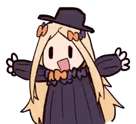 Girl In Hat And Dress With Outstretched Arms Sticker