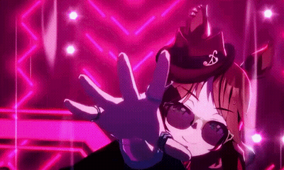 Girl In Hat And Sunglasses Making Face With Hand GIF