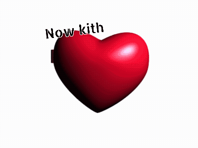 Girl In Heart Frame Saying Now Kith GIF