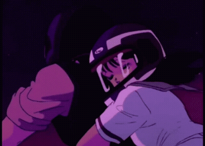 Girl In Helmet Welcome To Baboo Cafe GIF