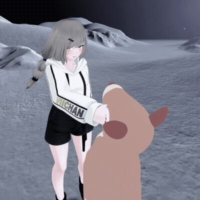 Girl In Hoodie Saying Michan GIF