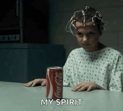 Girl In Hospital Gown Sitting With Coca Cola GIF