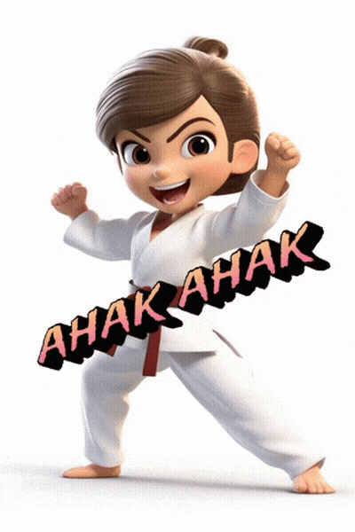 Girl In Karate Uniform Anak Anak GIF