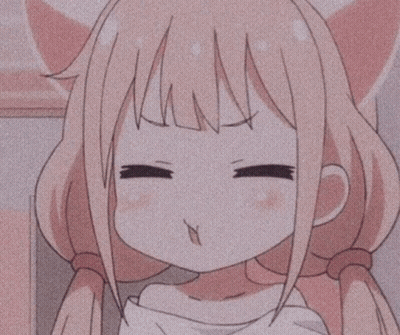Girl In Kimono Pointing At Face GIF