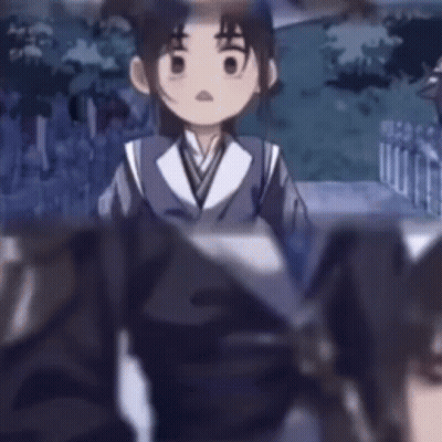 Girl In Kimono Standing Next To Man GIF