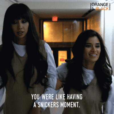 Girl In Lab Coat Holds Snickers Friend Says Have A Snickers GIF