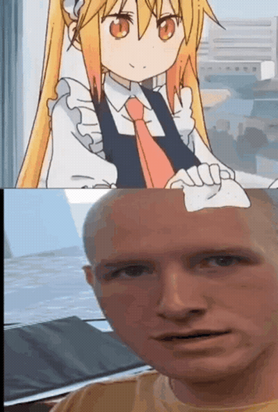 Girl In Maid Outfit And Tie GIF