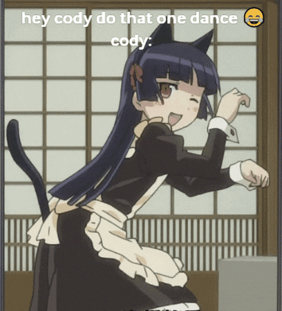 Girl In Maid Outfit Dancing Saying Hey Cody Do That One Dance GIF