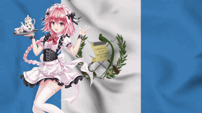 Girl In Maid Outfit Holding Teapot And Cup GIF