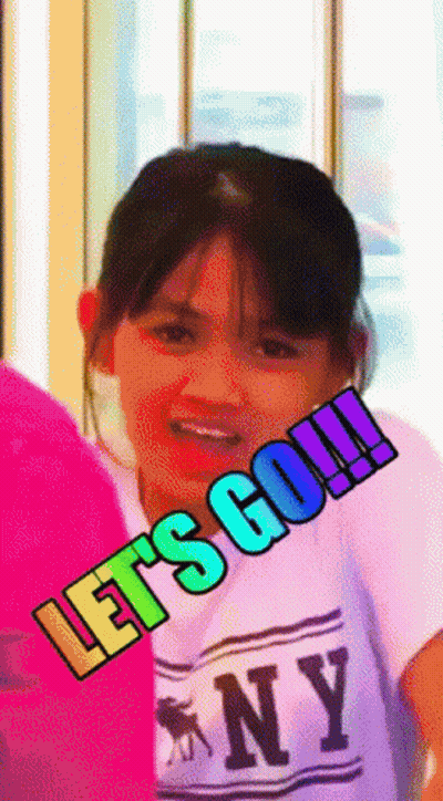 Girl In NY Shirt Let's Go GIF