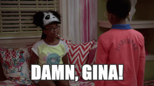 Girl In Panda Hat Sitting Next To Boy In Pink Shirt Gina GIF