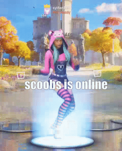 Girl In Pink Dancing In Video Game Scoobs Is Online GIF