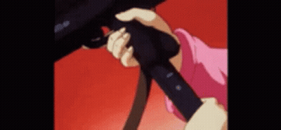 Girl In Pink Dress Holding Gun GIF