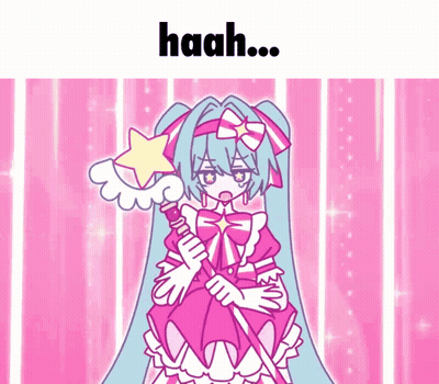 Girl In Pink Dress Holding Star Wand GIF
