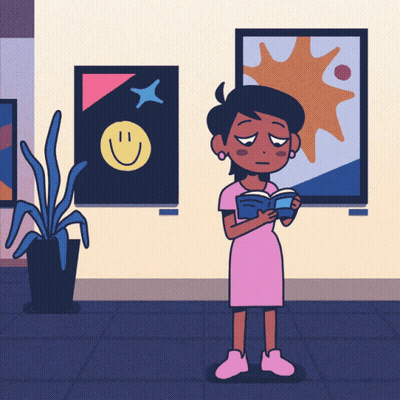 Girl in Pink Dress Reading Book