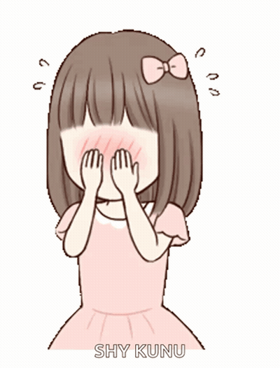 Girl In Pink Dress With Shy Kunu GIF