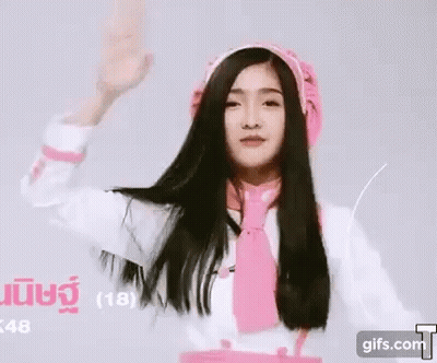 Girl In Pink Hat And Tie Dancing GIF