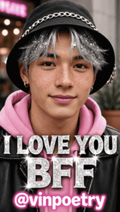 Girl In Pink Hoodie Saying I Love You Hubby GIF