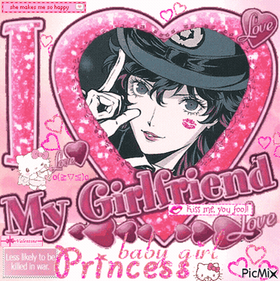 Girl In Pink Jacket With Crown Saying I Love You Princess GIF